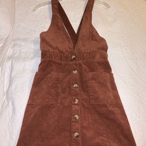 Rust colored corduroy dress